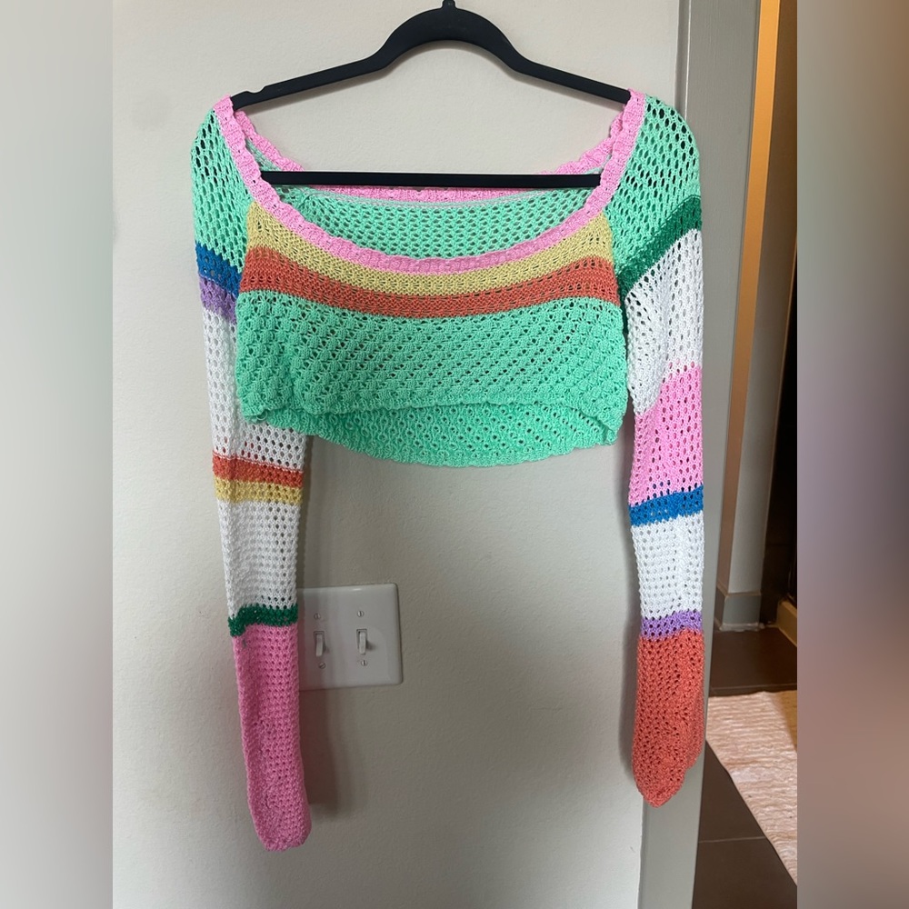 Cropped Crochet Top
